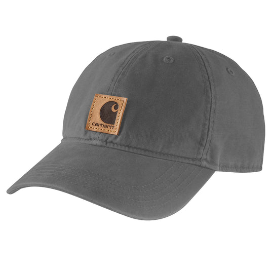 Carhartt AH0289 Odessa Canvas Cap - Gravel - Front