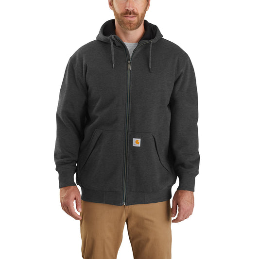 Carhartt Rain Defender® Loose Fit Thermal Lined Zip Hoodie Carbon Heather