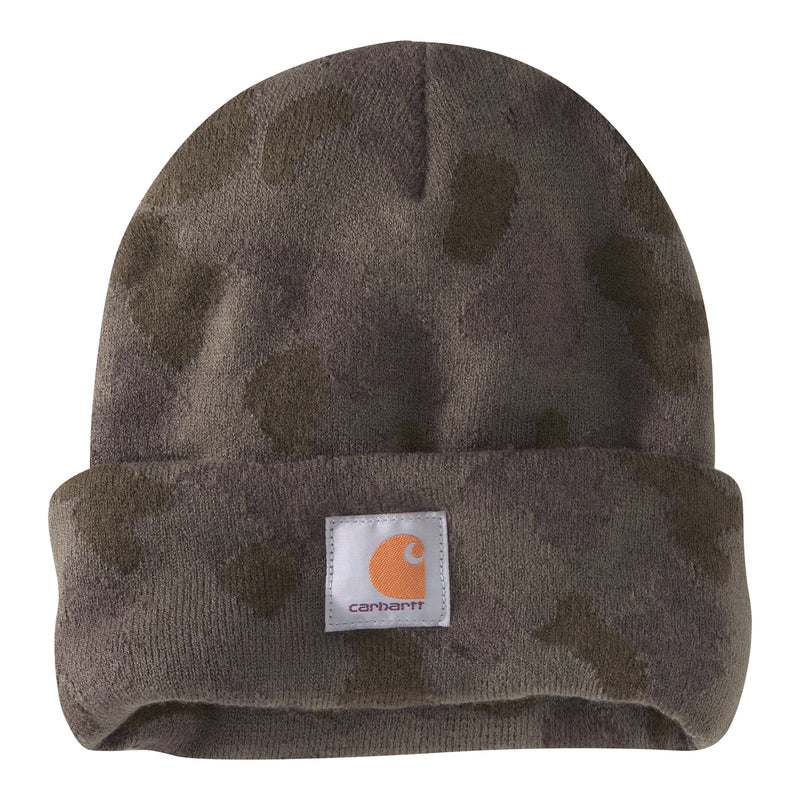 Load image into Gallery viewer, Carhartt Camo Beanie - Tarmac
