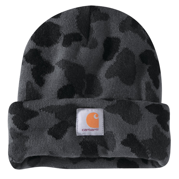 Carhartt Camo Beanie - Black