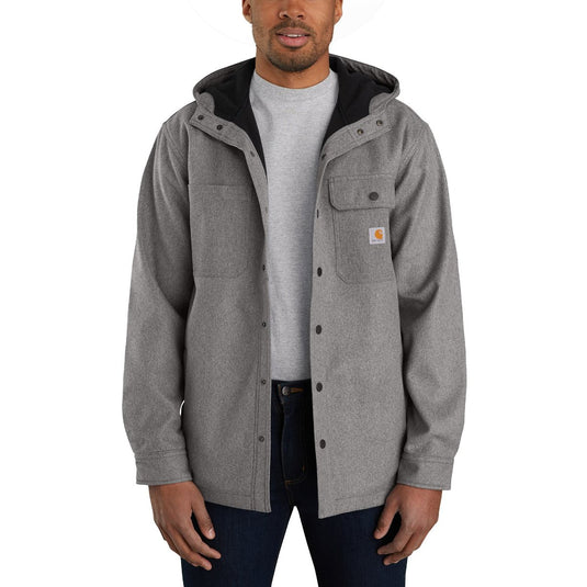 Carhartt Rain Defender™ Relaxed Fit Heavyweight Hooded Shirt Jac - Black Heather