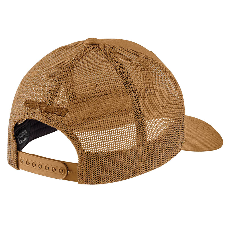 Load image into Gallery viewer, Carhartt Rugged Flex® Twill Mesh Back AH5216 Logo Patch Cap Carhartt Brown
