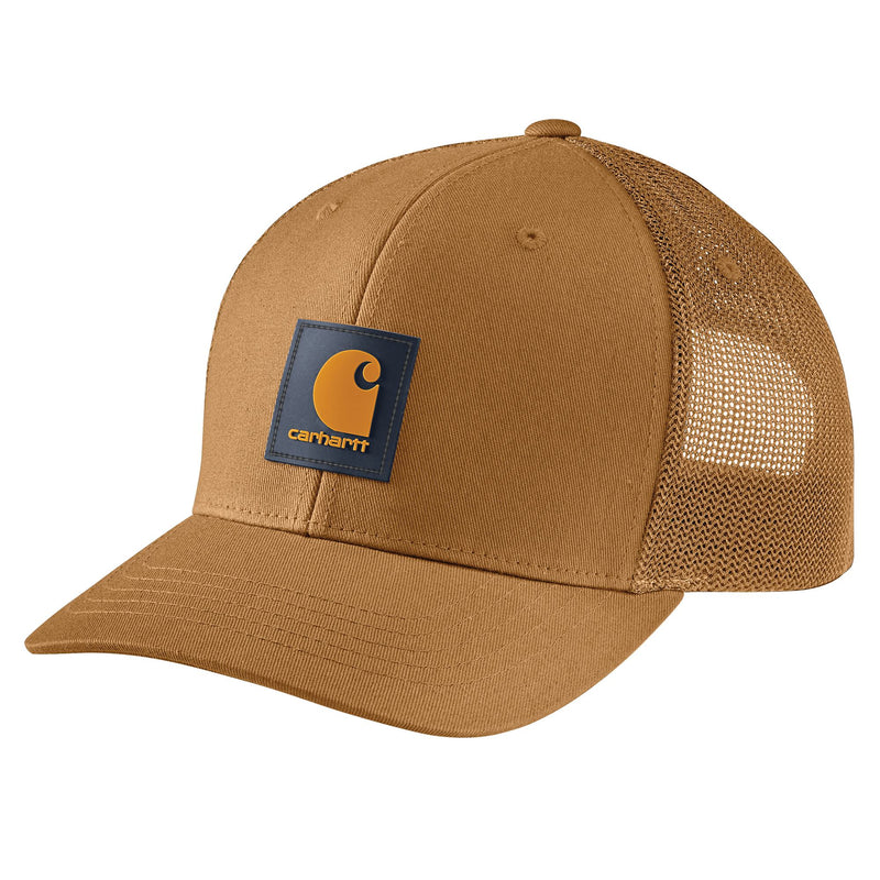 Load image into Gallery viewer, Carhartt Rugged Flex® Twill Mesh Back AH5216 Logo Patch Cap Carhartt Brown
