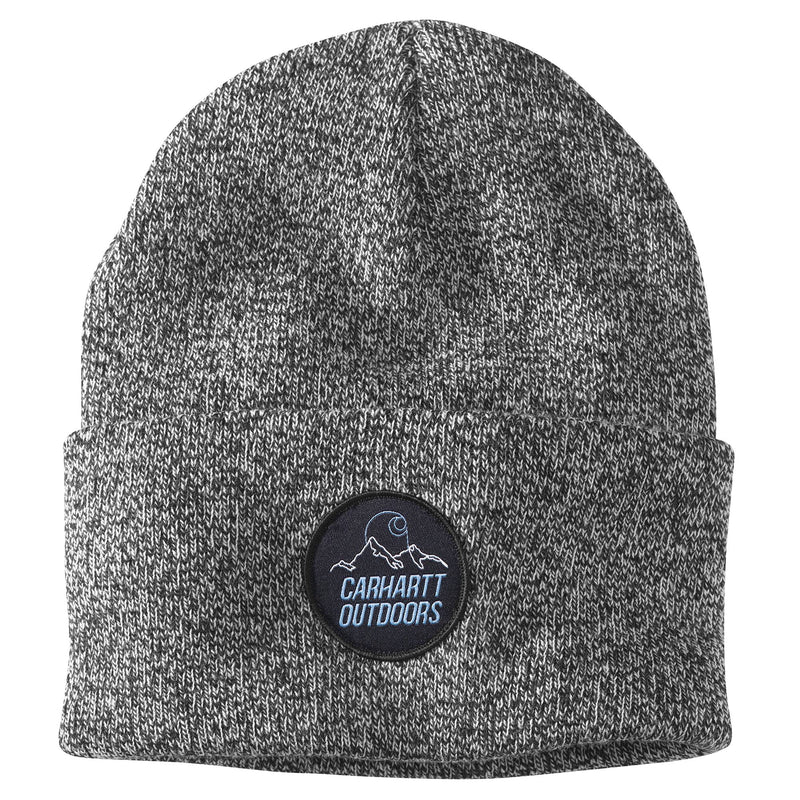 Load image into Gallery viewer, Carhartt Outdoors Patch Beanie - Black /White
