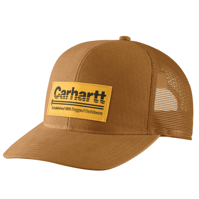 Carhartt Outdoor Patch Mesh Cap - Carhartt Brown - Front