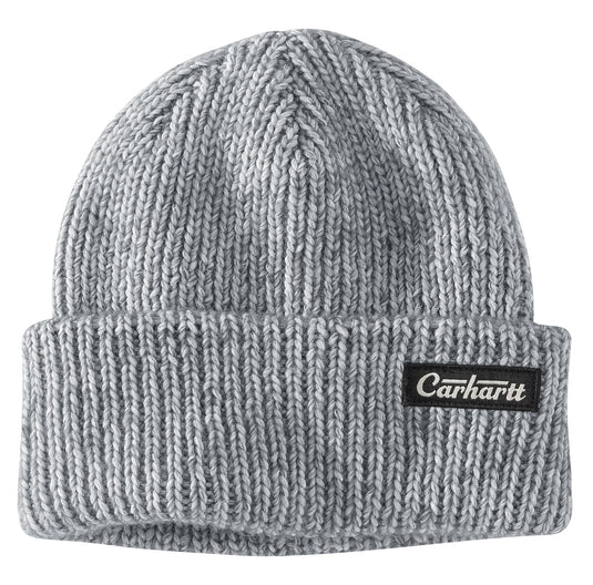 Carhartt Patch Rib Knit Beanie - Anchor Gray