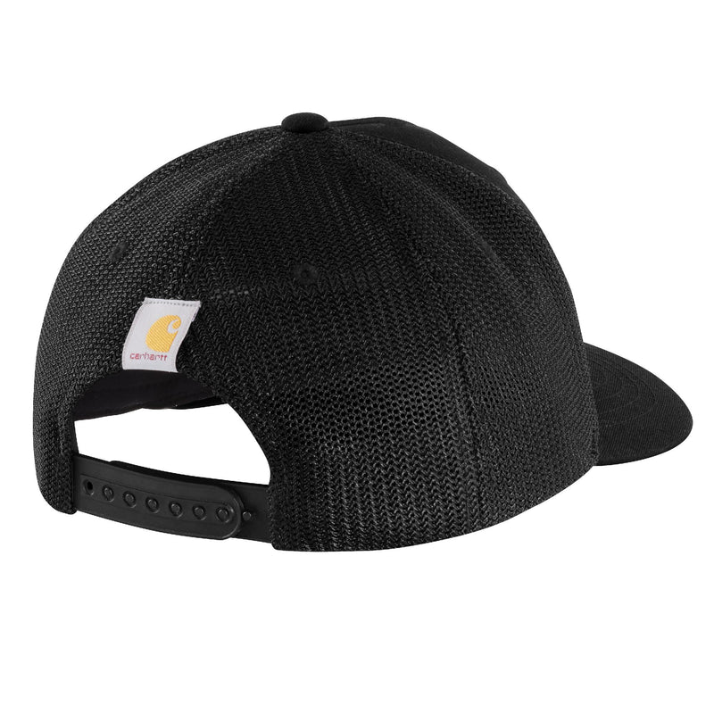 Load image into Gallery viewer, Carhartt 1889 Patch Mesh-Back Hat - Black - Back
