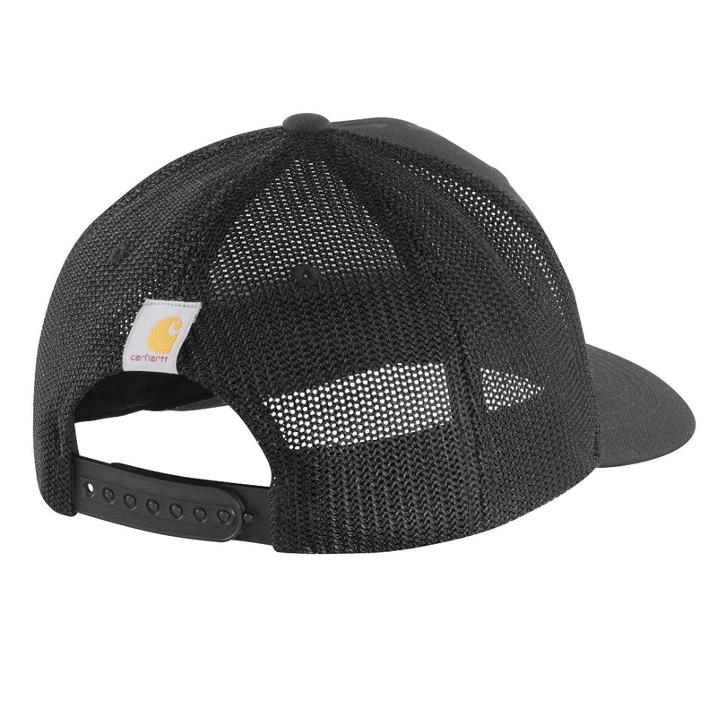 Load image into Gallery viewer, Carhartt 1889 Patch Mesh-Back Hat - Gravel/Navy - Back
