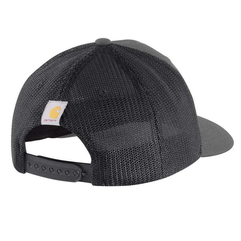 Load image into Gallery viewer, Carhartt 1889 Patch Mesh-Back Hat - Gravel - Back
