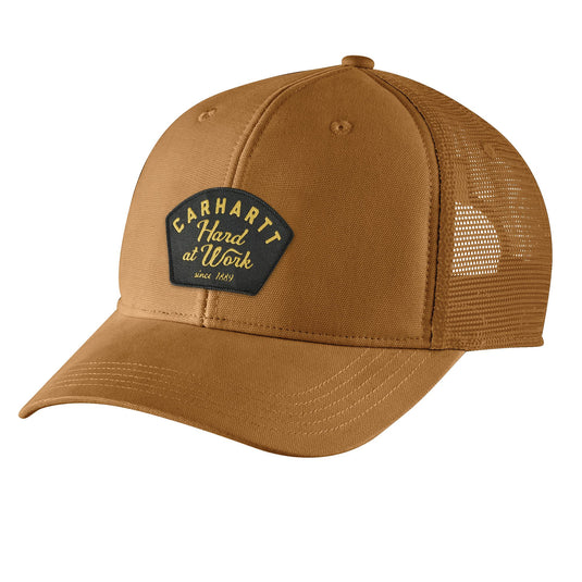 Carhartt Hard Work Mesh Cap - Carhartt Brown - Front