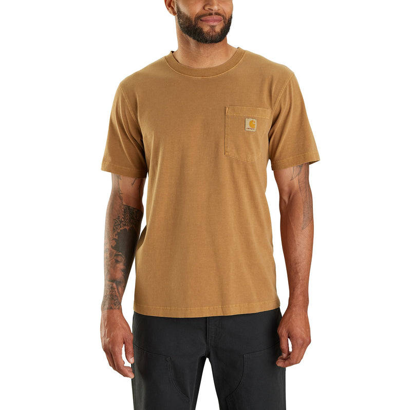 Load image into Gallery viewer, Carhartt Relaxed Fit Garment Dyed Pocket T-Shirt - Carhartt Brown
