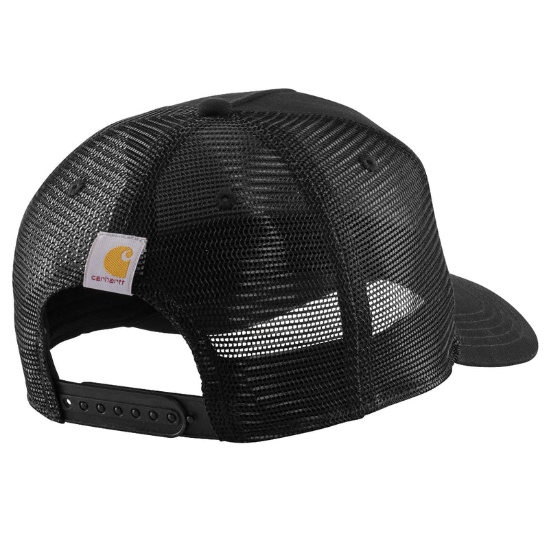 Load image into Gallery viewer, Carhartt Canvas 1889 Patch Mesh-Back Cap - Black - Back
