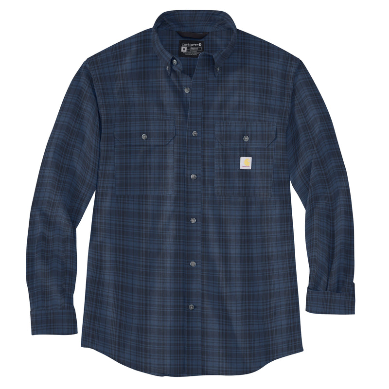 Load image into Gallery viewer, Carhartt TW4447 Long Sleeve Chambray Shirt - Dark Blue
