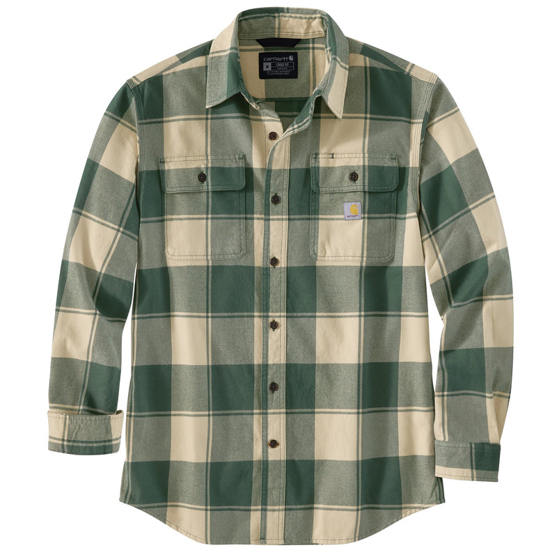 Load image into Gallery viewer, Carhartt TW4451 Heavyweight Flannel - Frosted Balsam &amp; Oatmilk
