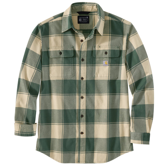 Carhartt TW4451 Heavyweight Flannel - Frosted Balsam & Oatmilk