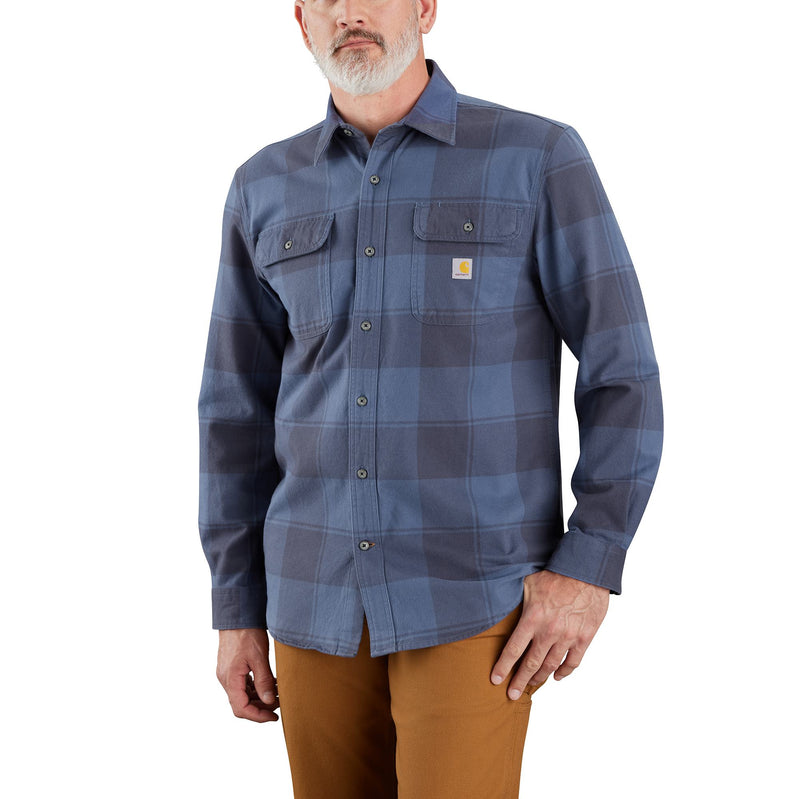 Load image into Gallery viewer, Carhartt TW4451 Heavyweight Flannel - Navy - Front
