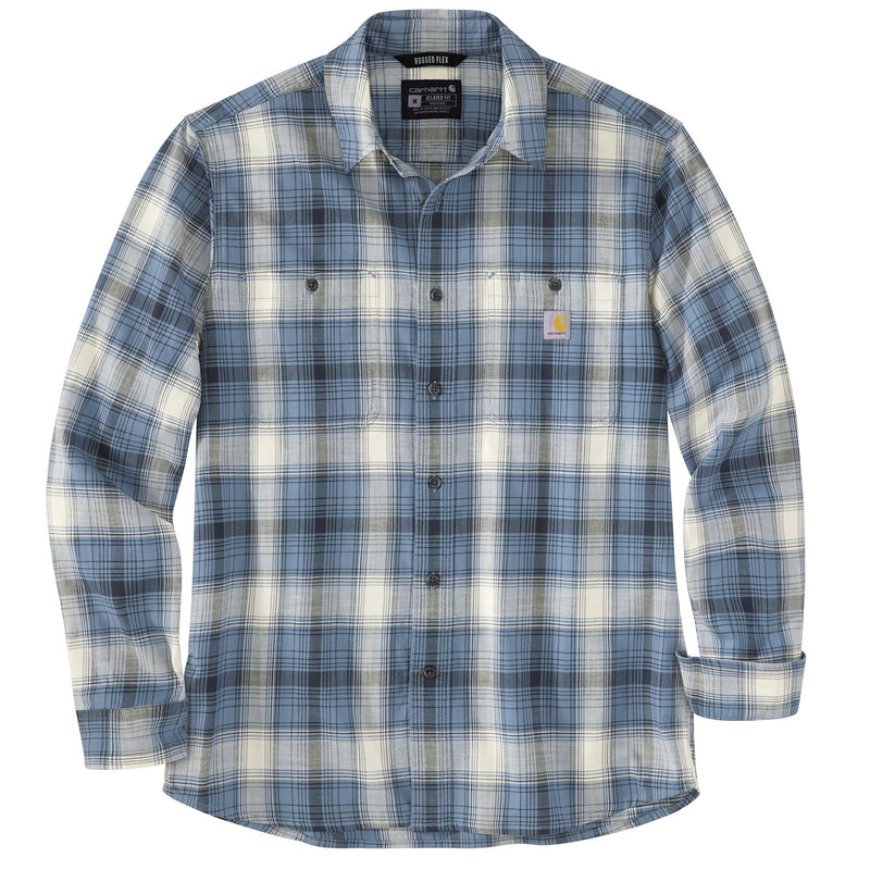 Load image into Gallery viewer, Carhartt TW5949 Long Sleeve Plaid Shirt - Thundercloud
