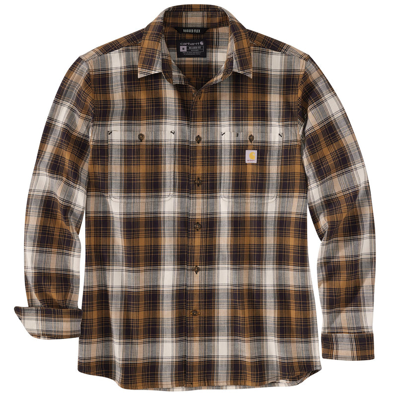 Load image into Gallery viewer, Carhartt TW5949 Long Sleeve Plaid Shirt - Black
