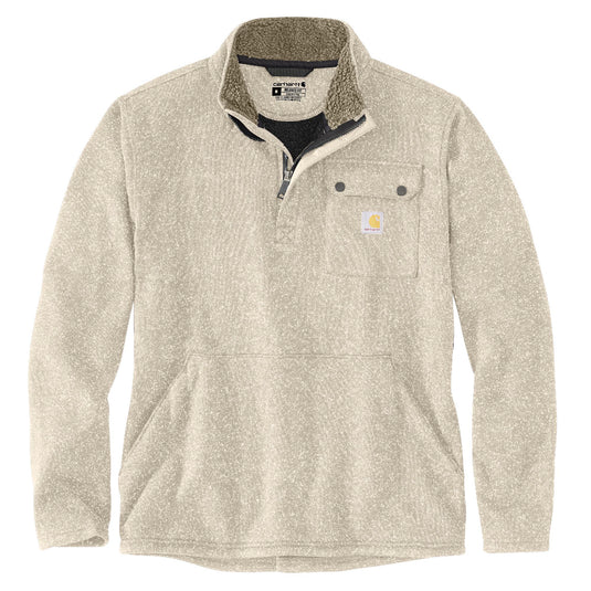 Carhartt TS6378 Fleece Qtr. Zip Pocket Sweatshirt - Oat Milk