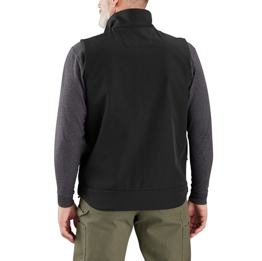 Carhartt Rain Defender® Relaxed Fit Softshell Vest - Black - Back