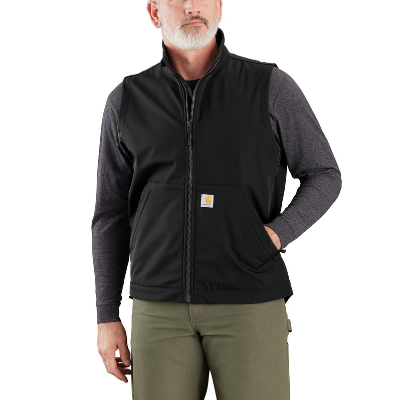 Load image into Gallery viewer, Carhartt Rain Defender® Relaxed Fit Softshell Vest - Black - Front
