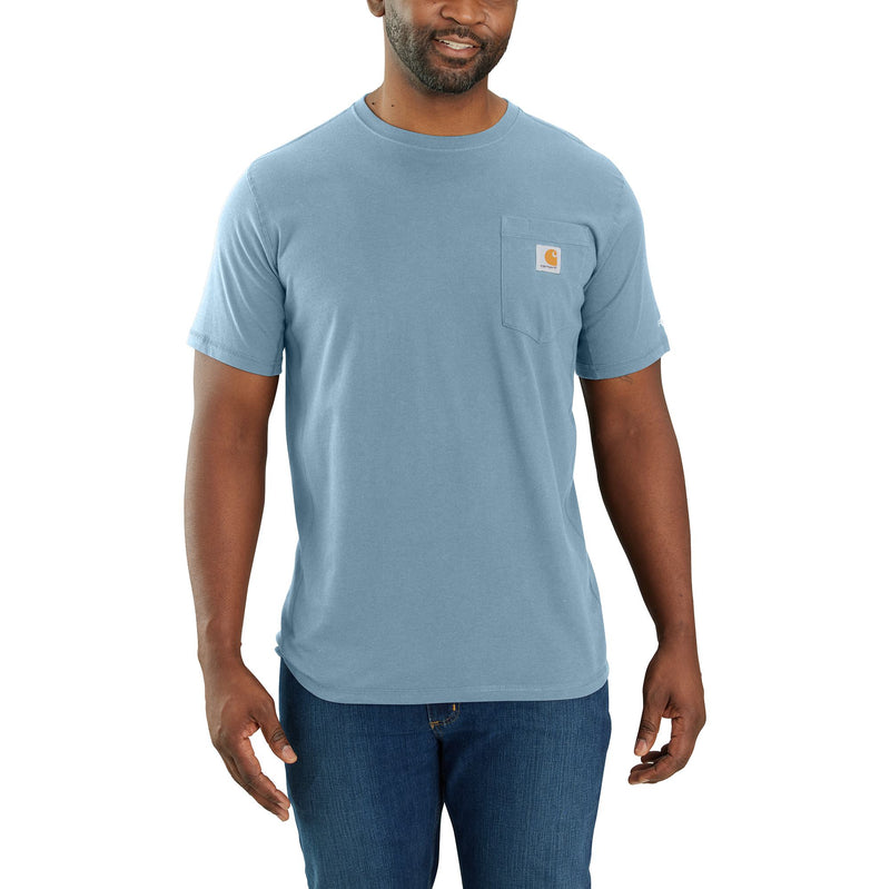 Load image into Gallery viewer, Carhartt TK6652 Relaxed Fit Force® Short Sleeve Tee Alpine Blue
