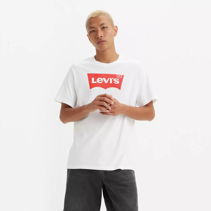 Levi's Logo Relaxed Fit Tee - White - Front