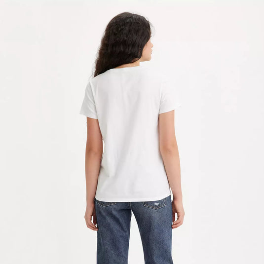 Levi's Women's Floral Graphic Tee - Bright White - Back