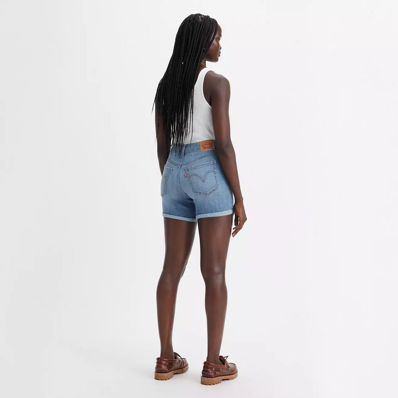 Load image into Gallery viewer, Levi&#39;s Women&#39;s Mid Length Shorts - What Are We - Back
