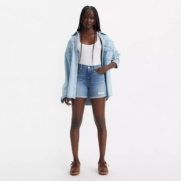 Levi's Women's Mid Length Shorts - What Are We - Front