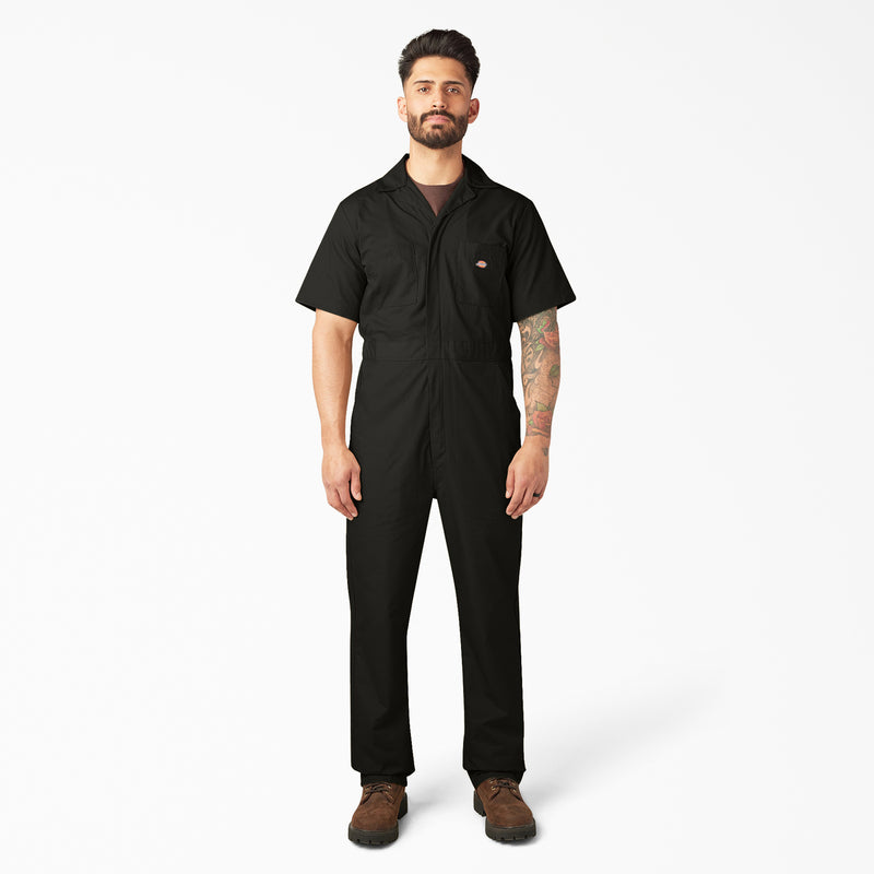 Load image into Gallery viewer, Dickies Short Sleeve Coverall Black - Front
