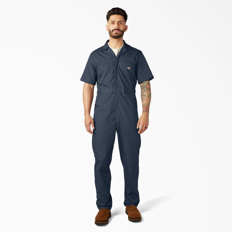 Load image into Gallery viewer, Dickies Short Sleeve Coverall Dark Navy - Front
