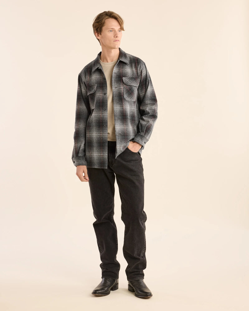 Load image into Gallery viewer, Pendelton LS Board Shirt - Grey Mix Multi Plaid - Front
