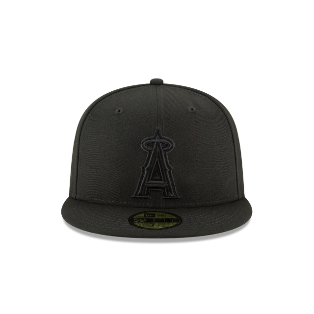 Load image into Gallery viewer, New Era LA Angels 59Fifty Fitted - Black on Black - Front
