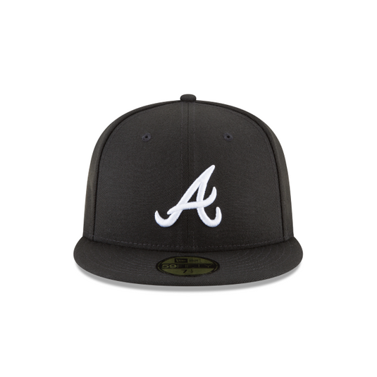 New Era Atlanta Braves 59Fifty Fitted - Black - Front