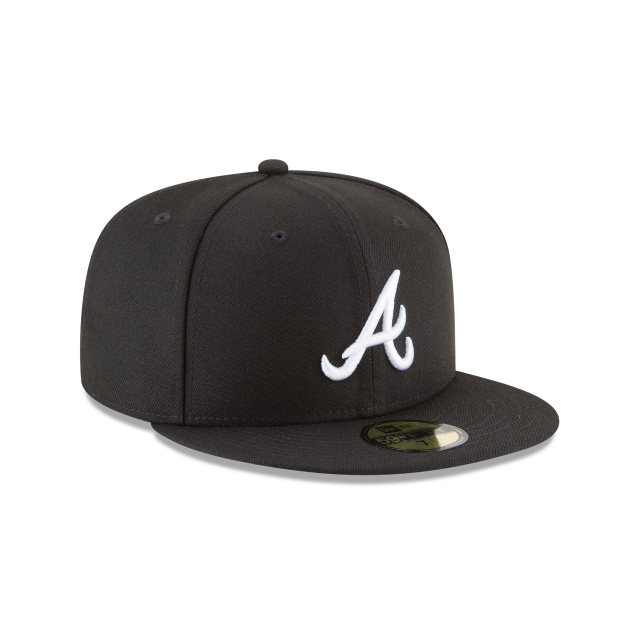 Load image into Gallery viewer, New Era Atlanta Braves 59Fifty Fitted - Black - Right
