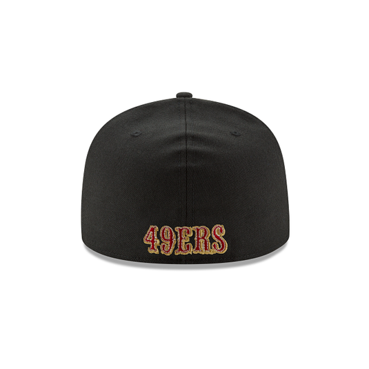 New Era San Francisco 49ers 59Fifty Fitted - Black - Back