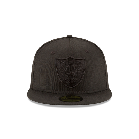 New Era Las Vegas Raiders 59Fifty Fitted - Black on Black - Front