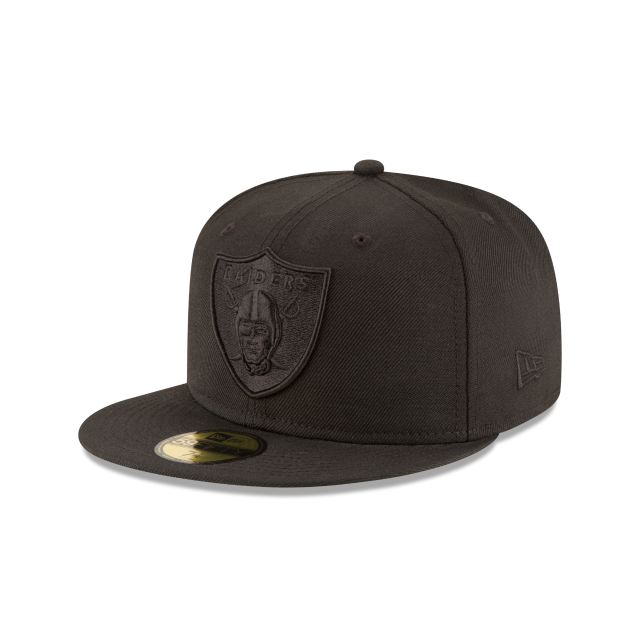 Load image into Gallery viewer, New Era Las Vegas Raiders 59Fifty Fitted - Black on Black - Left
