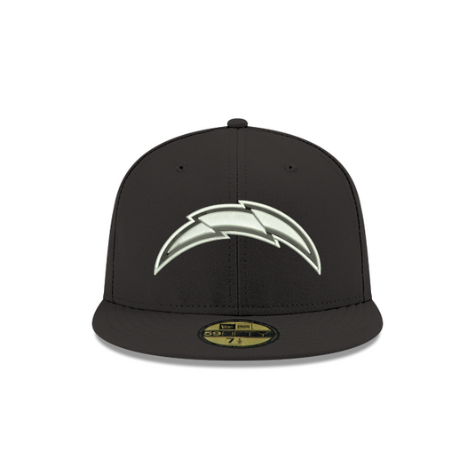 New Era LA Chargers 59Fifty Fitted - Black - Front