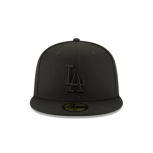 New Era LA Dodgers 59Fifty Fitted - Black on Black - New Era LA Dodgers 59Fifty Fitted - Black on Black - Front