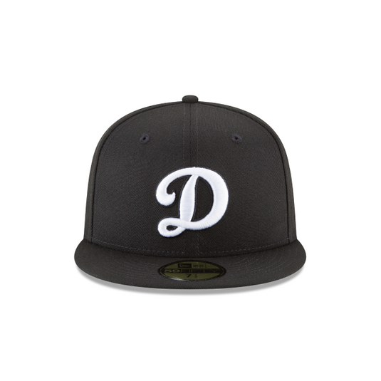 New Era LA Dodgers "D" 59Fifty Fitted - Black - Front