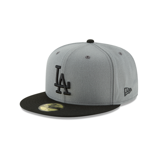 New Era LA Dodgers 59Fifty Fitted - 2Tone Gray & Black - Left