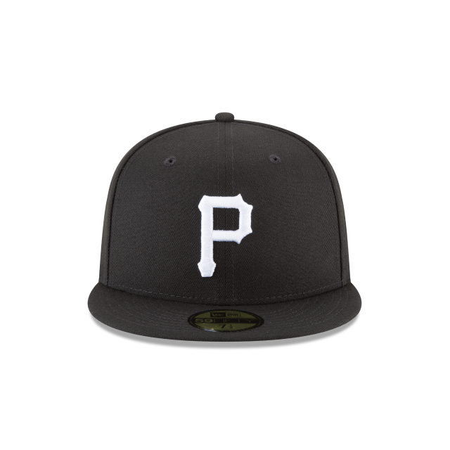 Load image into Gallery viewer, New Era Pittsburgh Pirates 59Fifty Fitted - Black &amp; White - Front
