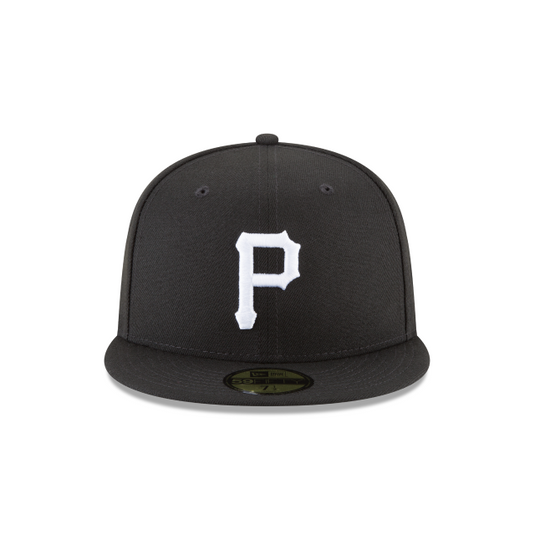 New Era Pittsburgh Pirates 59Fifty Fitted - Black & White - Front