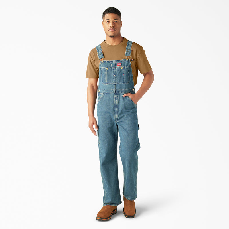 Load image into Gallery viewer, Dickies Indigo Bib Overall Medium Heritage Tint - Front
