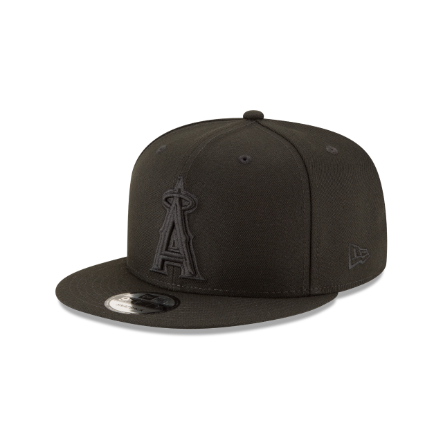 Load image into Gallery viewer, New Era LA Angels 9Fifty Snapback - Black on Black - Left
