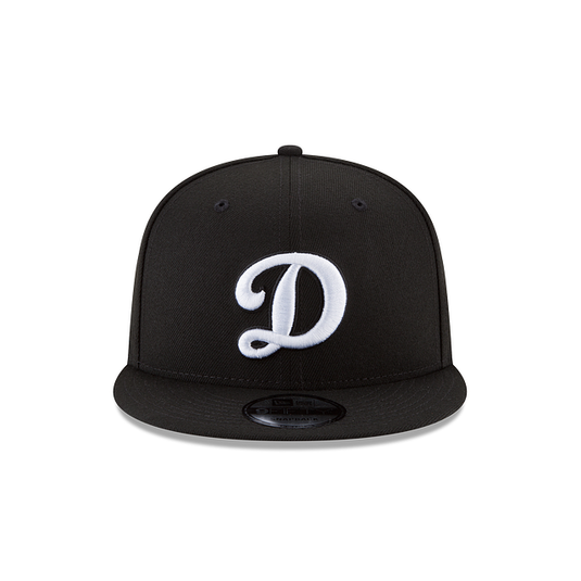 New Era LA Dodgers "D" 9Fifty Snapback - Black - Front