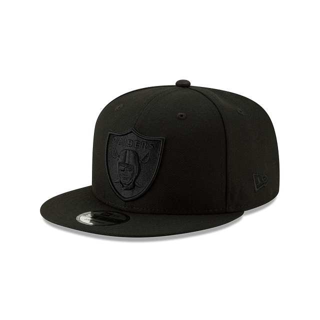 Load image into Gallery viewer, New Era Las Vegas Raiders 9Fifty Snapback - Black on Black - Left
