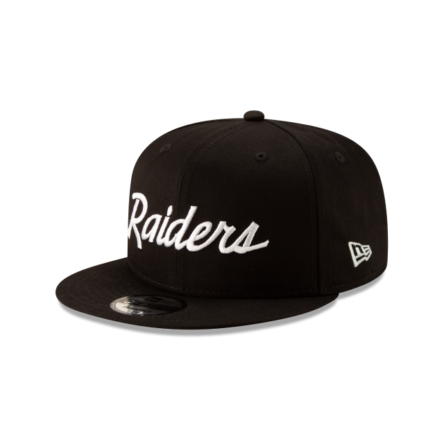 Load image into Gallery viewer, New Era Las Vegas Raiders Script 9Fifty Snapback - Black - Left
